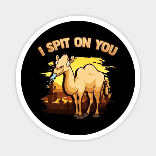 Cute & Funny I Spit On You Llama Pun Llama Lovers Magnet